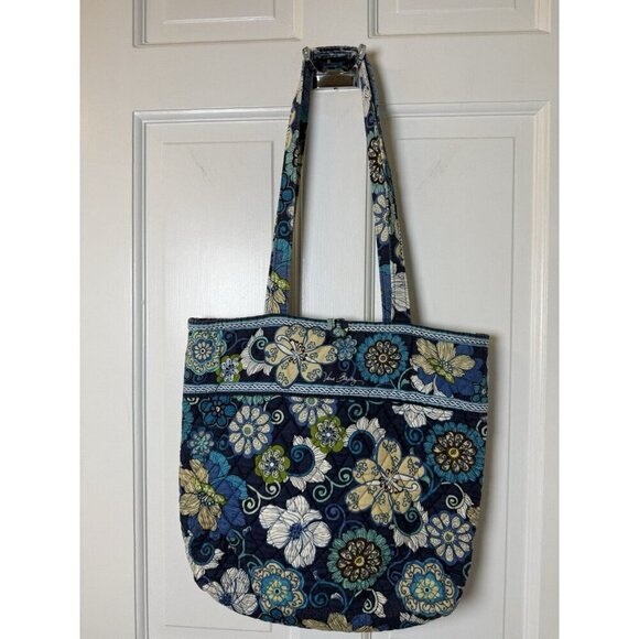 Vera Bradley Handbags - Vera Bradley Medium Sized Blue Tote Bag